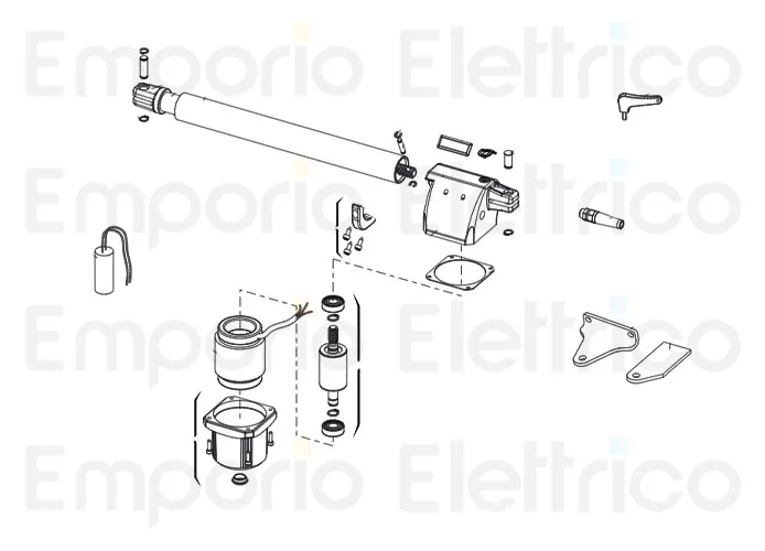 genius ricambio corpo euro bat nero dx 63003491