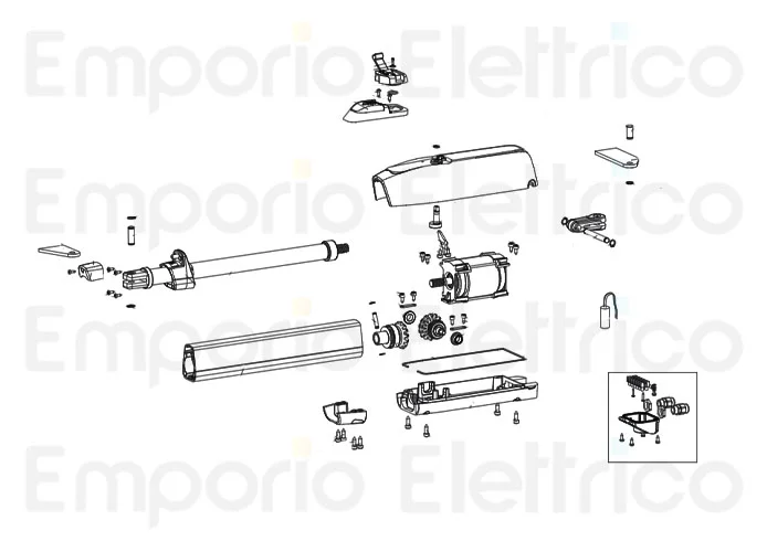 genius ricambio gruppo tubo mistral 300 63003345