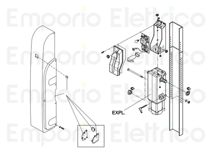 genius ricambio kit encoder e finecorsa euro breeze 06 6100162