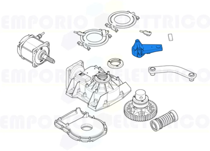 came spare part of the transmission arm for frog 119ria045