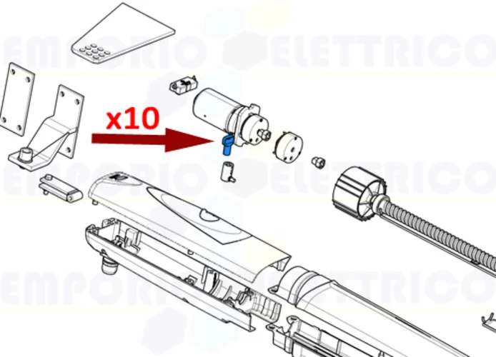 came spare part package of 10 triangular keys 119riy077