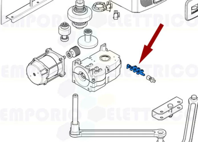 came spare part release rod ferni emega 119rie066