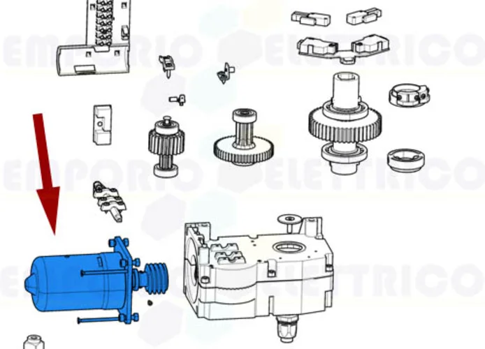 came spare part of the motor group ferni 119rid386