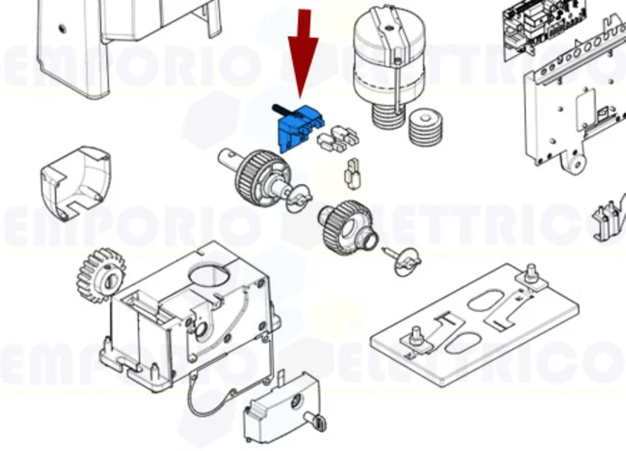 came spare part limit switch group dark grey 88001-0087