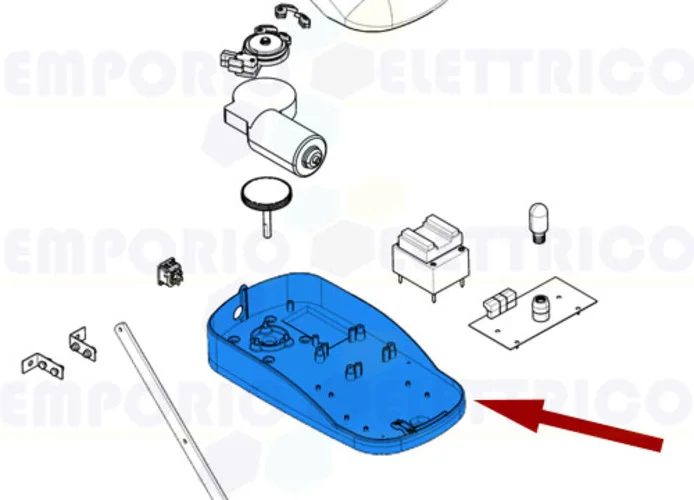 came spare part gearmotor fixing base ver 119rie125