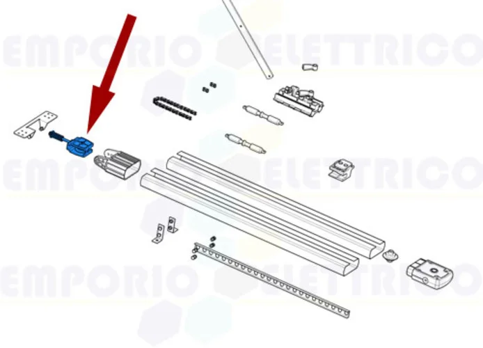 came spare part u-bolt for chain tensioner ver 119rie110