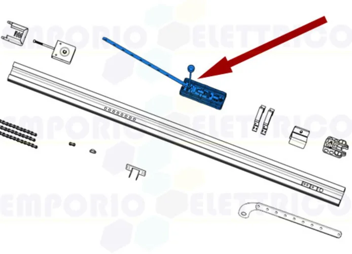 came spare part sliding shoe v6000 119rie175