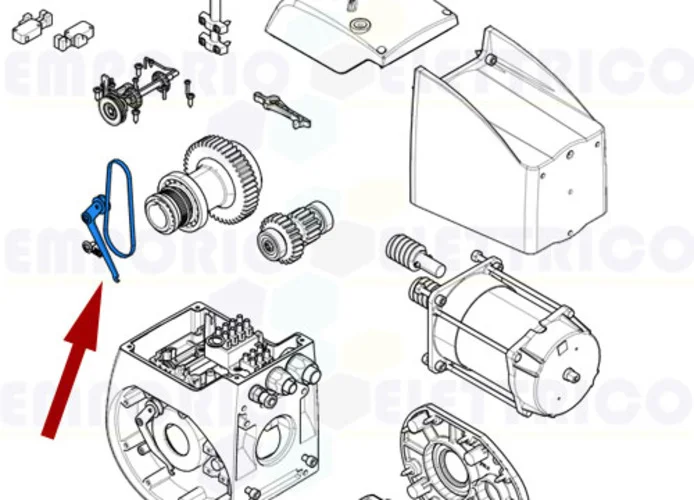 came spare part belt tightener and belt drive c-bx 119ricx02