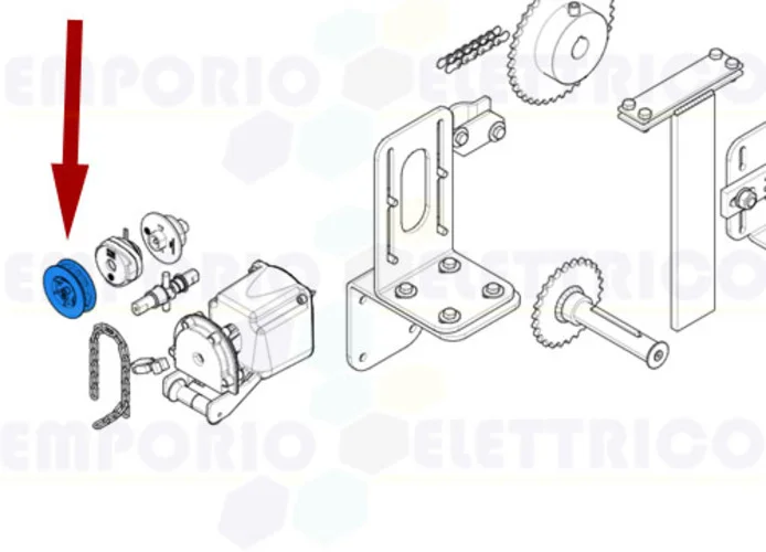 came spare part chain pulley c-bx 119ricx046