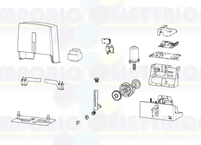 came motor spare parts page 001bxl04ags bxl04ags 801ms-0140