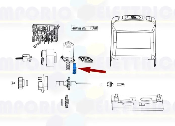 came spare part of the endless screw bz 119ribz007