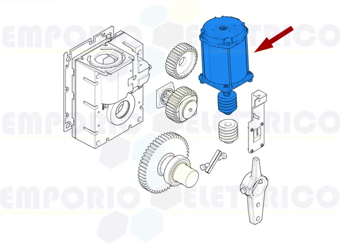 came spare part motor group gard 24v 119rig047