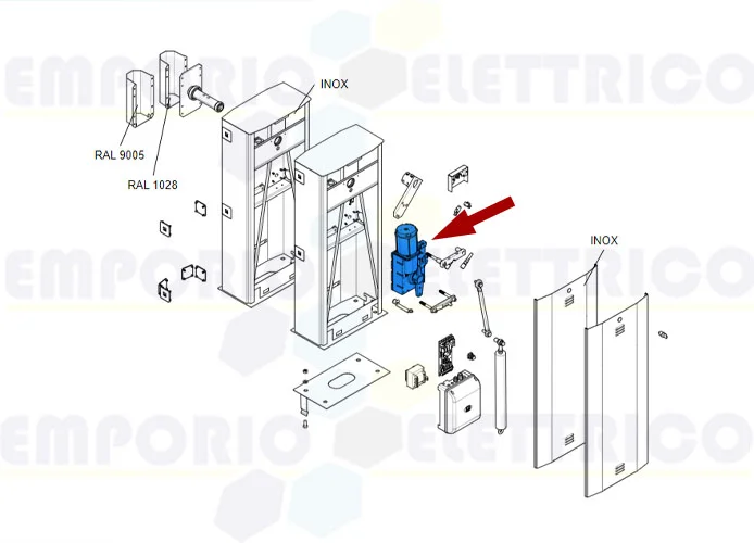 came spare part gearmotor gard 6000 119rig195