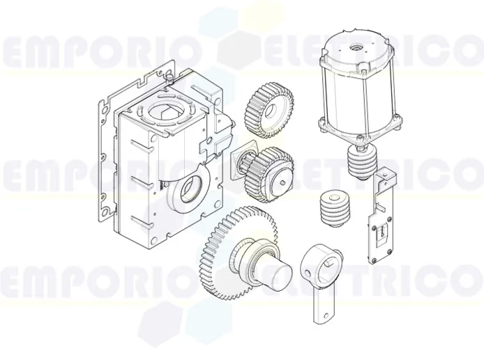 came spare part page for gearmotor-g2500 barriers