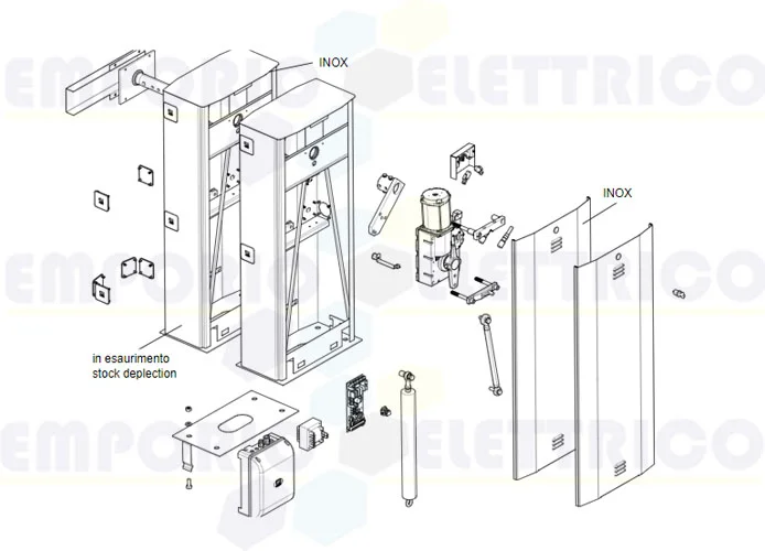 came spare part page for g6000 v.1 barriers