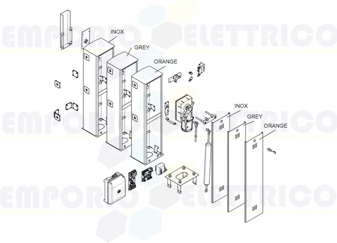 came spare part page for g4000-g4001-g4000n barriers