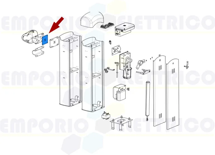 came spare part gearmotor fixing plate g3000 119rig421 