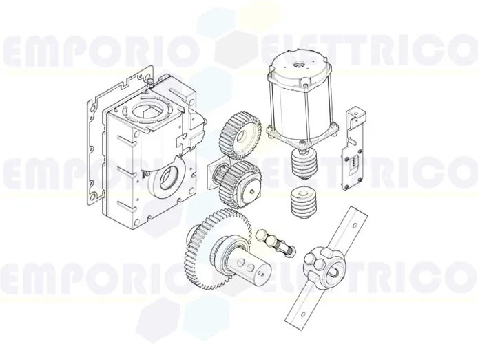 came spare part page for gearmotor-g4040z v.1 barriers