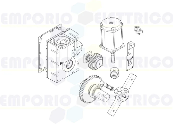 came spare part page for gearmotor-g4040ezt v.1 barriers