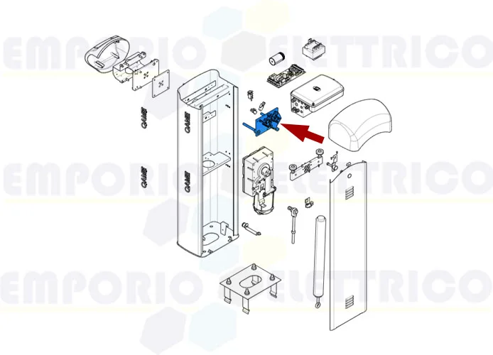 came spare part mechanical stop barrier g4040z g4041z 119rig177