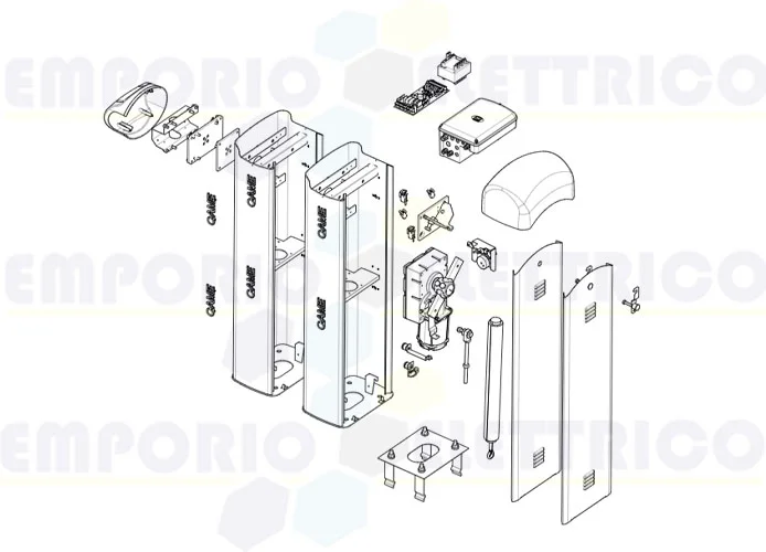 came spare part page for g4040z-g4040iz v.1 barriers