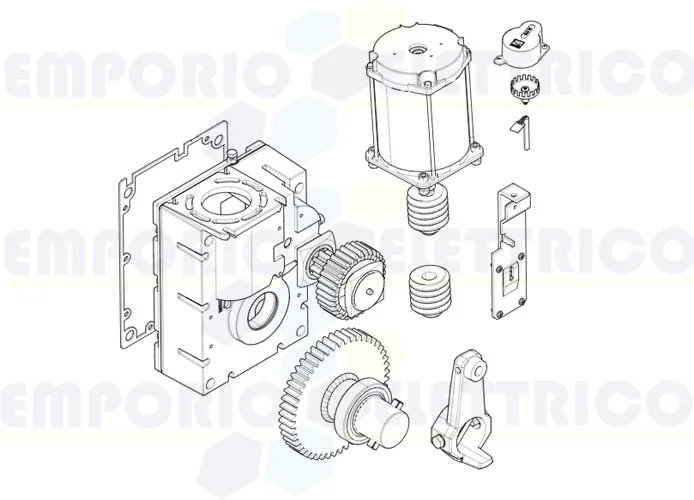 came spare part page for gearmotor-g2081 barriers