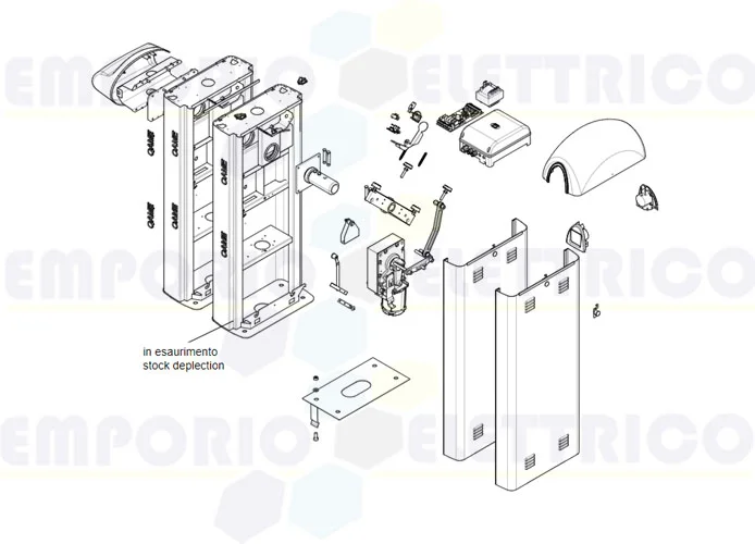 came spare part page for g2080z-g2080zi barriers