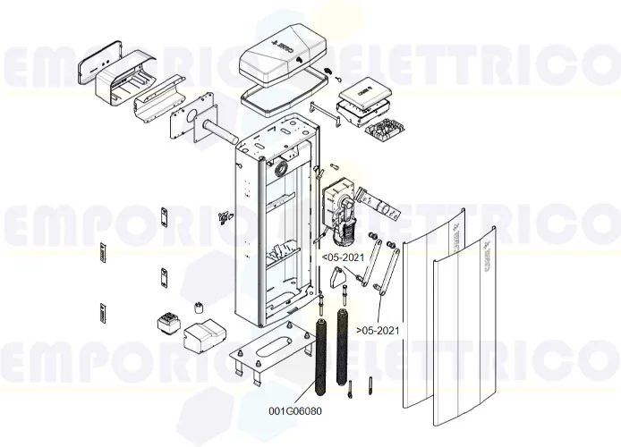 came spare part page for ggt80ags barriers