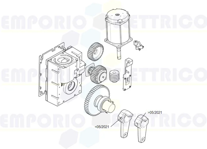 came spare part page for gearmotor-gt8 barriers