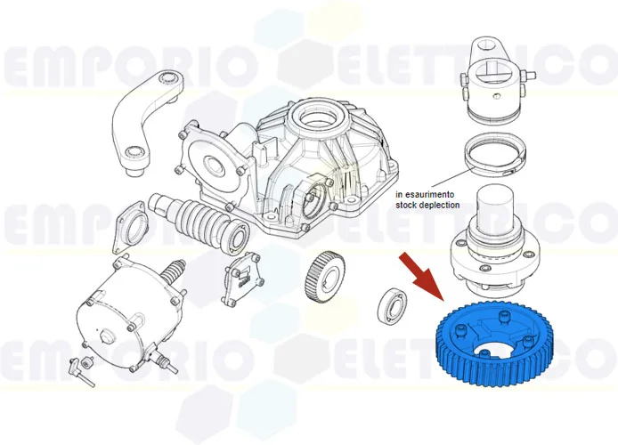 came spare part slow shaft crown frog plus 119ria111