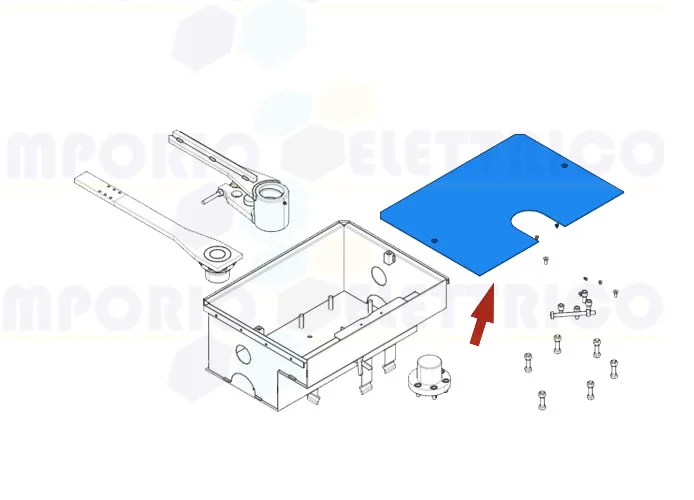 came spare part foundation box cover frog plus 119ria103