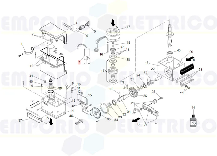 faac ricambio cnd pp 25mf-250v c/conn.s/cod. 76012635