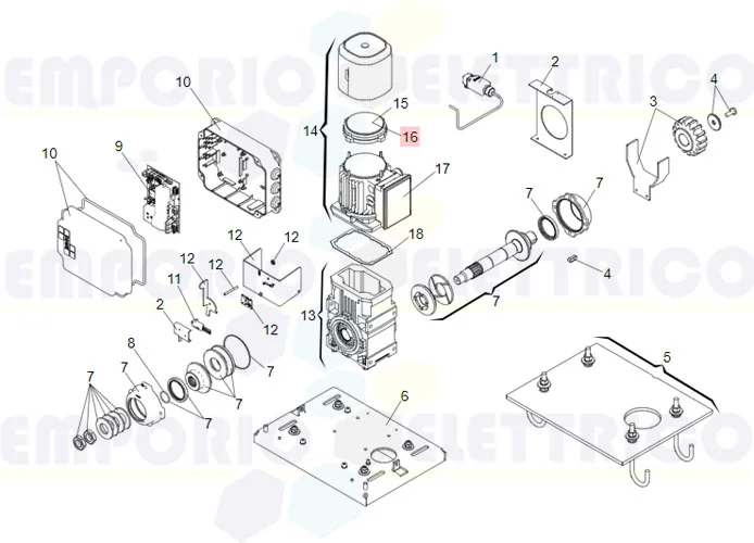 faac ricambio ferodo elettrofreno 884 63002385