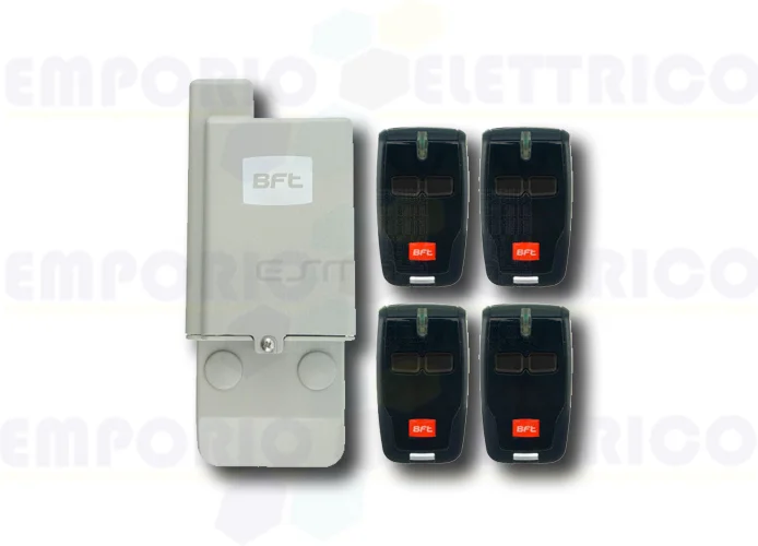 bft receiver kit and 4 radio remote controls 4 mitto kit p111772