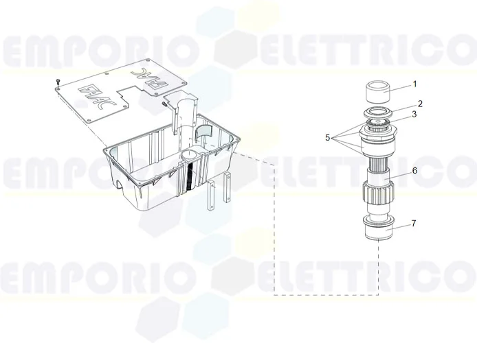 faac page spare parts for supporting box 760 cp