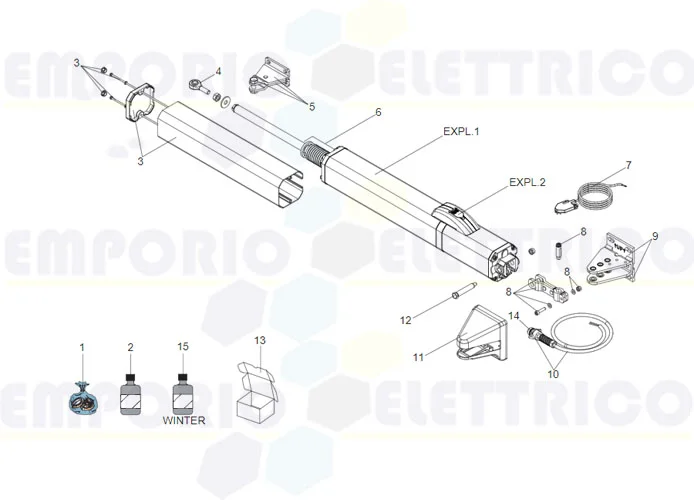 faac spare parts page for motor s450h cbac