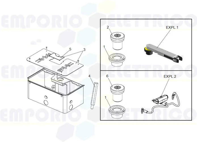 faac page spare parts for supporting box s700h