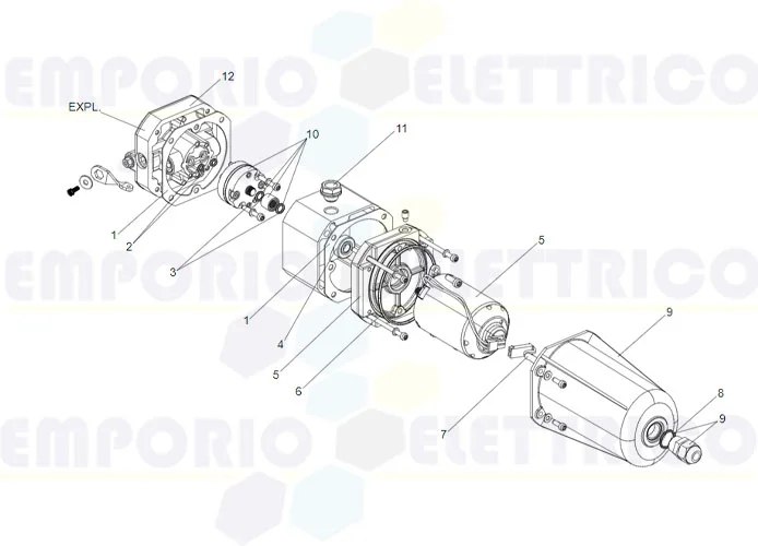 faac hydraulic control unit spare parts page s800h sbw