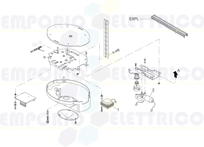 faac spare parts page for motor 525