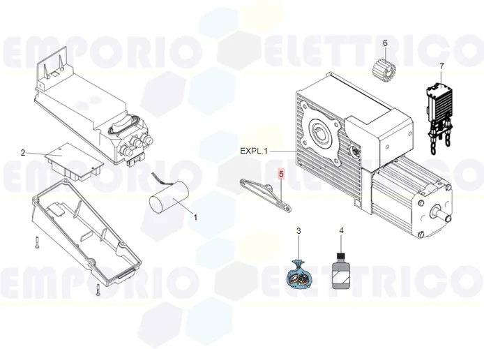 faac ricambio leva sblocco 540/541/mercury 7290385