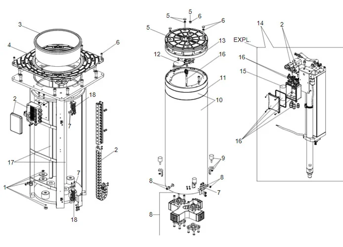 faac spare part complete wiring for j275 ha 600 63000957