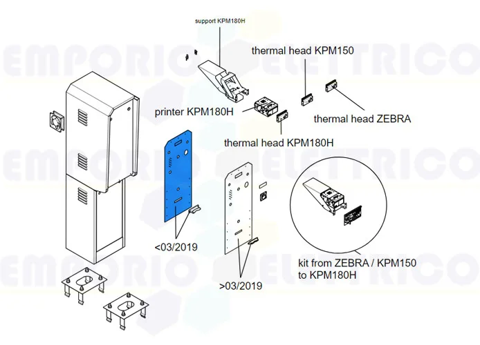 came spare part screen-printed front panel pse3000 119rig298