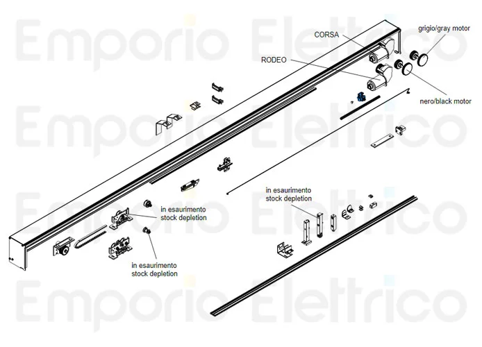 came spare part mechanical stop corsa rodeo 119rip066