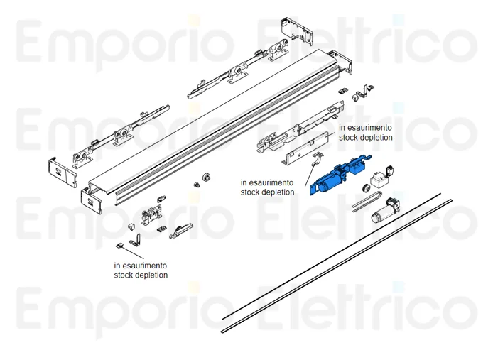 came spare part complete motor group sipario 119rip133