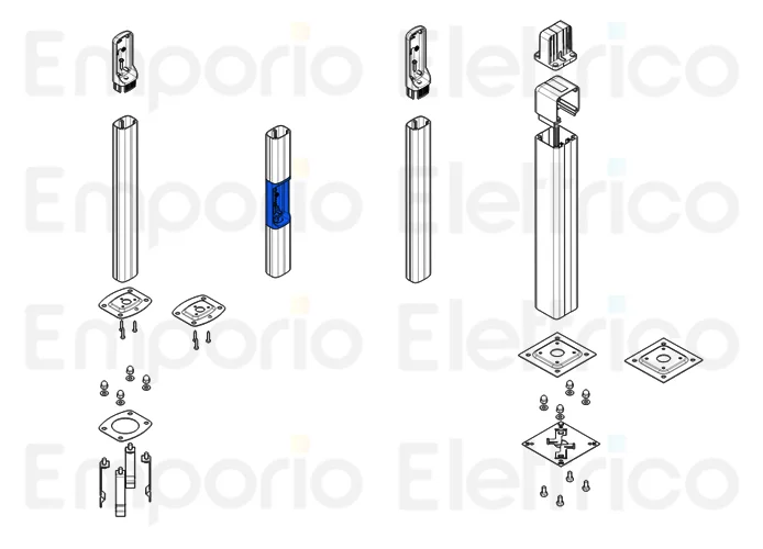 came ricambio originale contenitore intermedio prolunga dir-p 119rir154