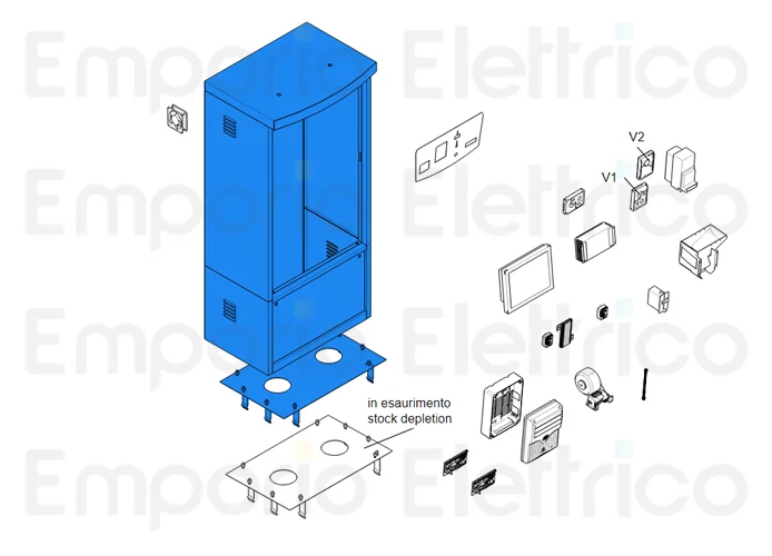 came spare part enclosure with door psc6001/7001 119rig315