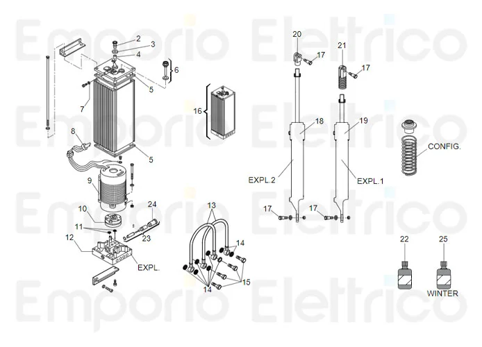 faac pagina ricambi per barriere 620 sr inox